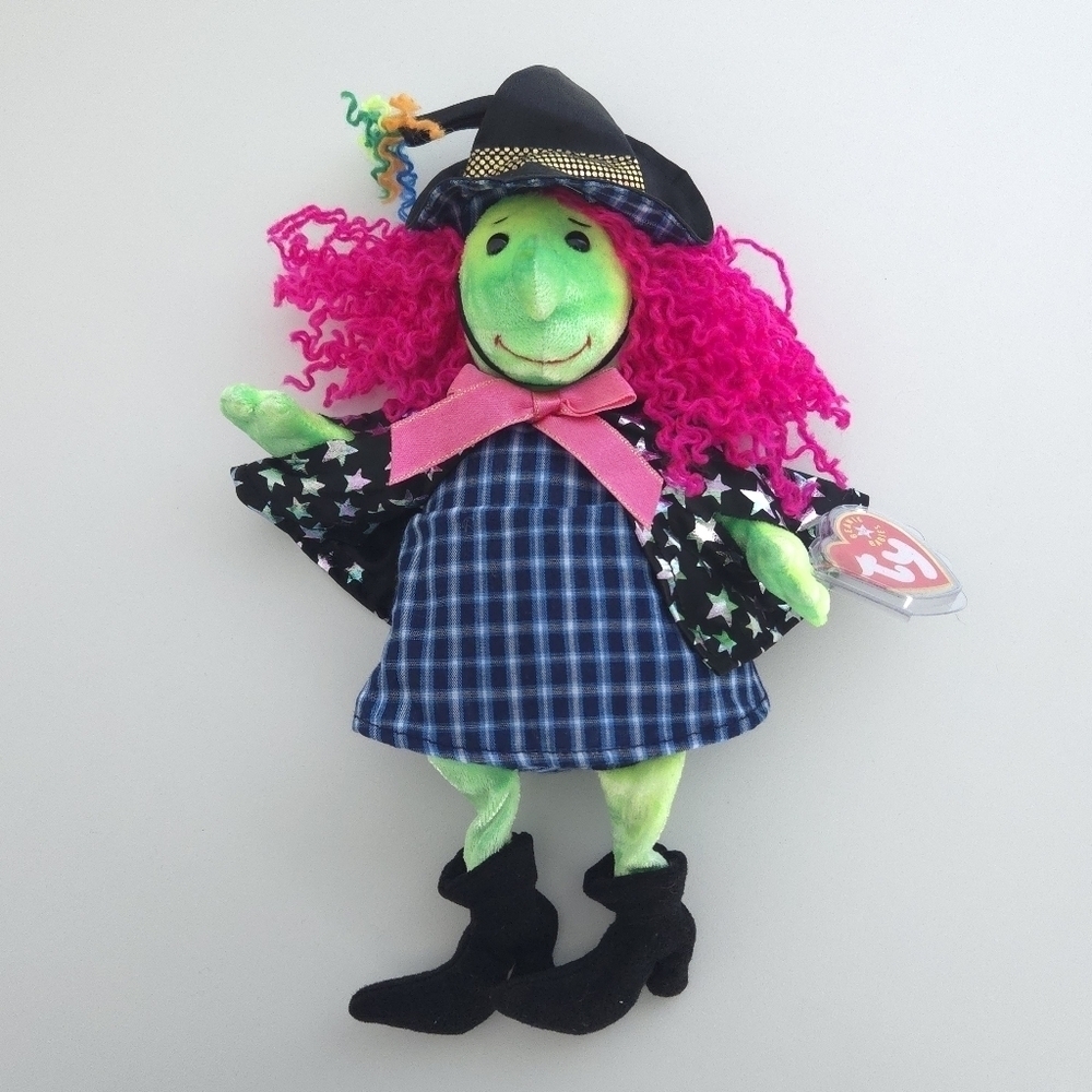 Ty Beanie Babies Scary the Witch Plush Doll 2001 - Picture 5 of 13